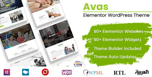 Avas Elementor MultiPurpose WordPress Theme