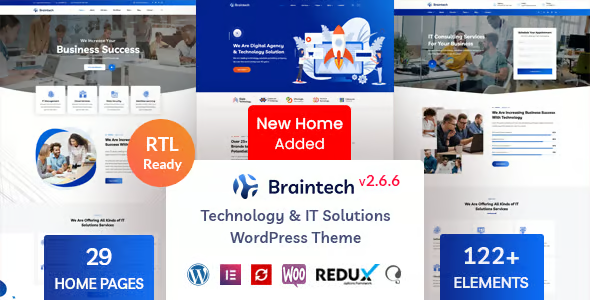Braintech Technology IT WordPress Theme