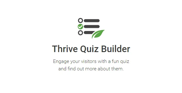 Thrive Quiz Builder Plugin